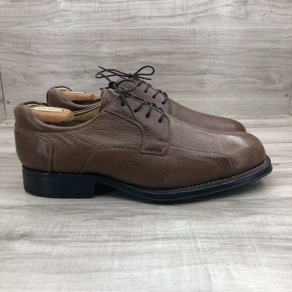 Belvedere Shoes Mens 12 EEE Baybridge Brown Leather Lace Up Derby